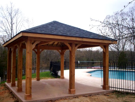 Free Standing Wood Patio Cover