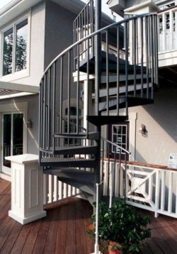 Deck Stair Designs: Spiral Stairs by Trex St. Louis 